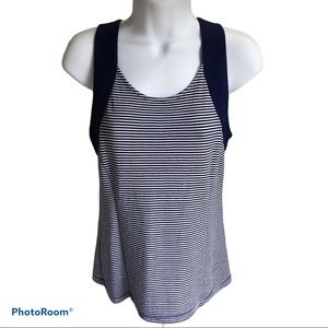 Banana Republic Blue and White Striped Top Size 0